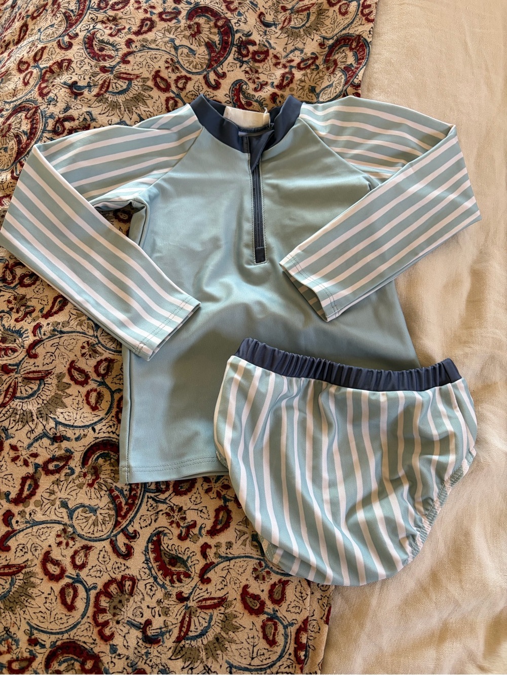 Pehr Kids Rashguard Set - Sea/Ink - Picture 2 of 5